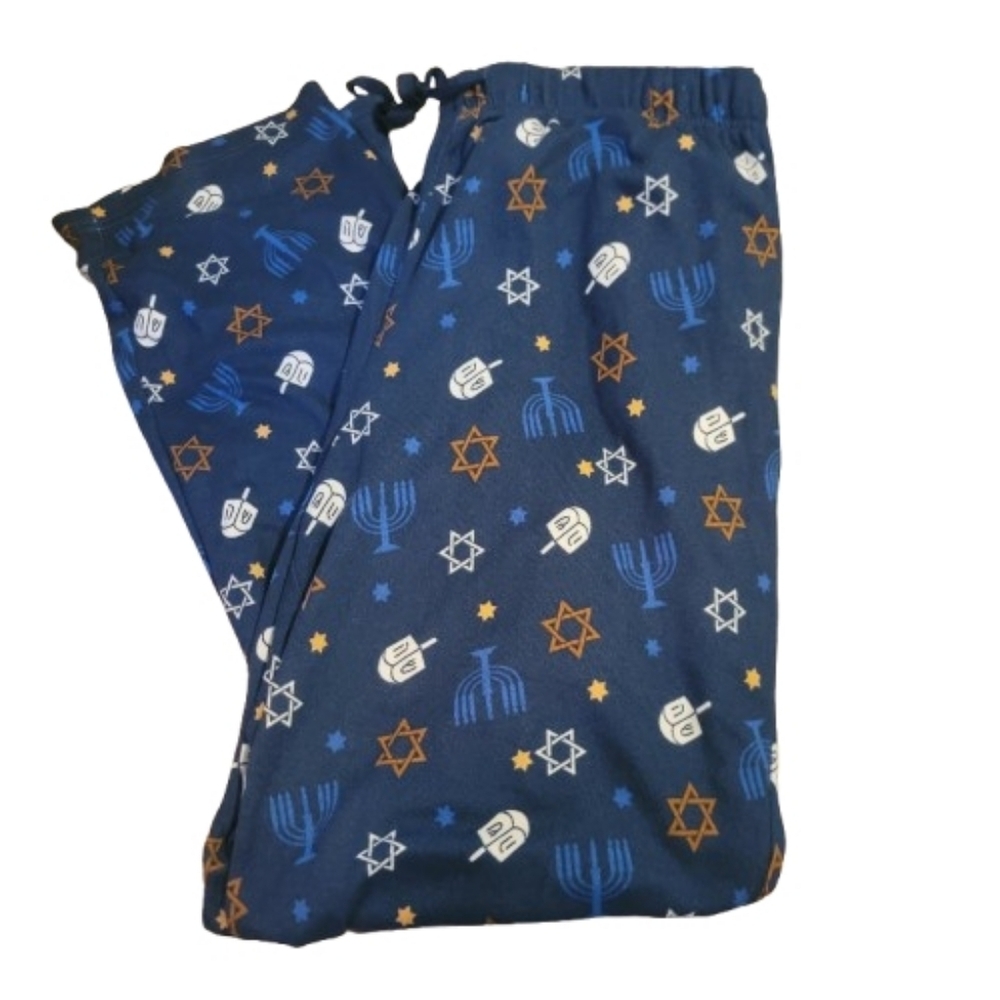 HOLIDAY FAMILY SLEEP PANTS Cozy Hanukkah Print Pajama Pants